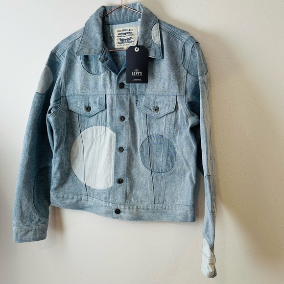 Levi's Made & Crafted boyfriend trucker denim blue jean 100% cotton jacket - Picture 10 of 13